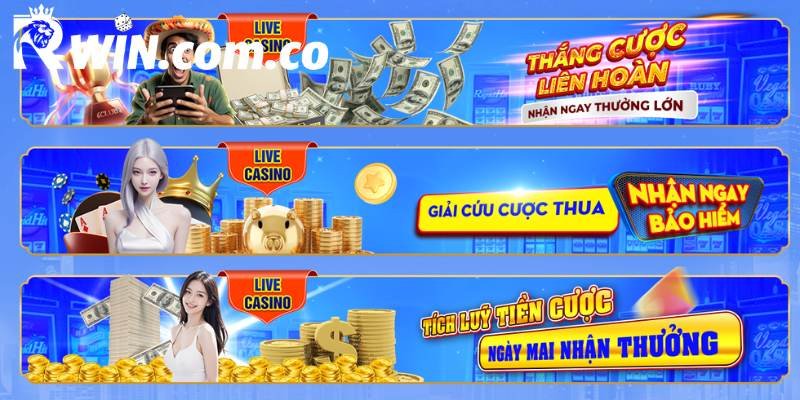 3 khuyến mãi casino RWIN bạn nên biết