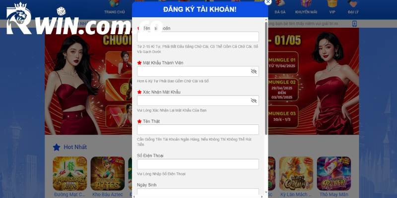 Chỉ dẫn nhận thưởng khuyến mãi RWIN trong 3 bước